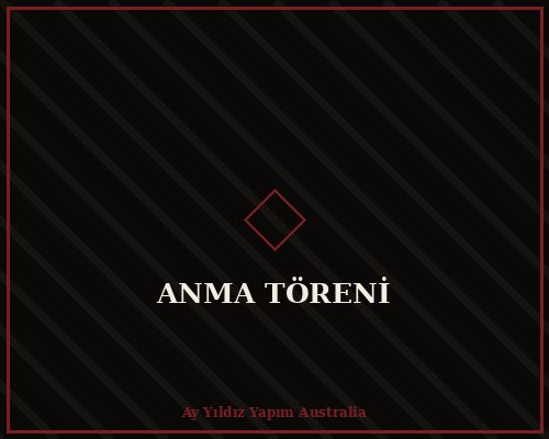 Millî gün anma töreninden bir görüntü